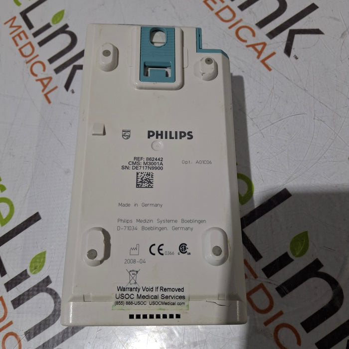 Philips M3001A-A01C06 Fast SpO2, NIBP, ECG, Temp, IBP MMS Module