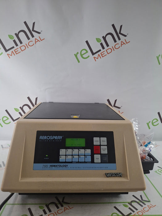 Wescor 7120 Aerospray Hematology Slide Stainer Cytocentrifuge