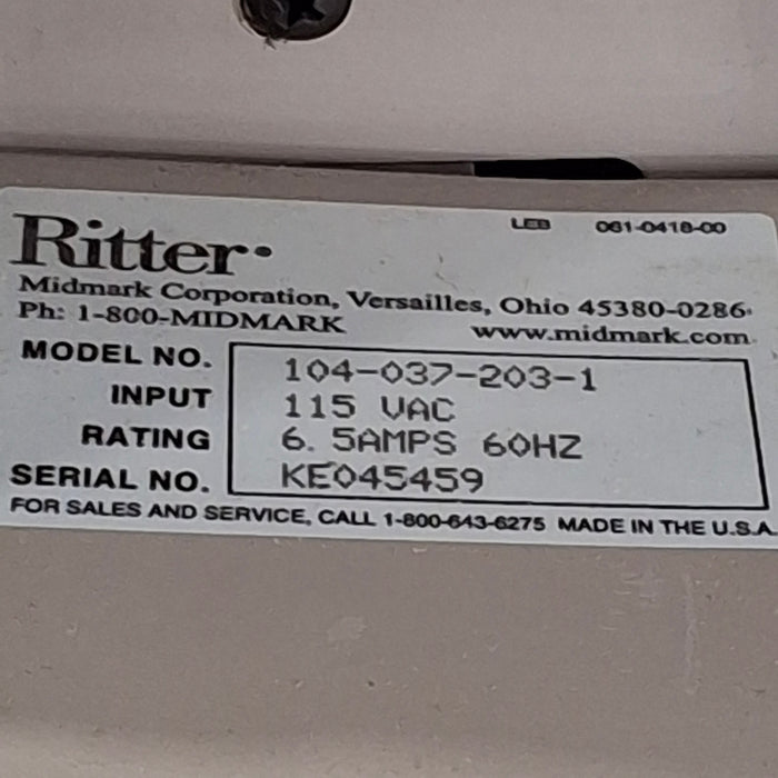 Midmark Ritter Model 104 Exam Table