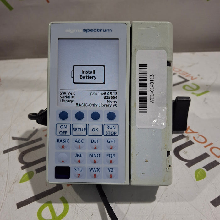 Baxter Sigma Spectrum 6.05.13 without Battery Infusion Pump