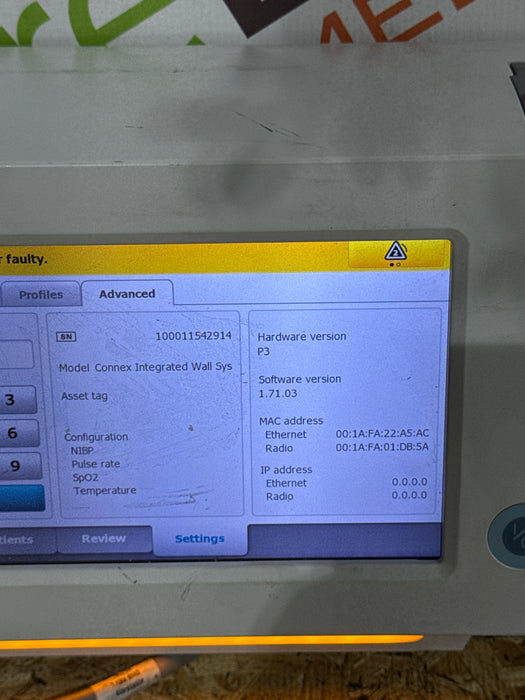 Welch Allyn 85NTVE Connex Integrated Wall System