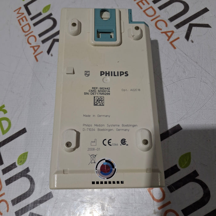 Philips M3001A-A02C18 OxiMax SpO2, NIBP, 12 lead ECG, Temp, IBP MMS Module