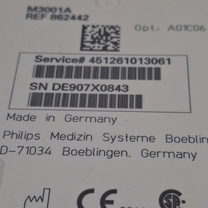 Philips M3001A-A01C06 Fast SpO2, NIBP, ECG, Temp, IBP MMS Module