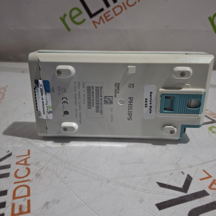Philips M3001A-A01C06 Fast SpO2, NIBP, ECG, Temp, IBP MMS Module