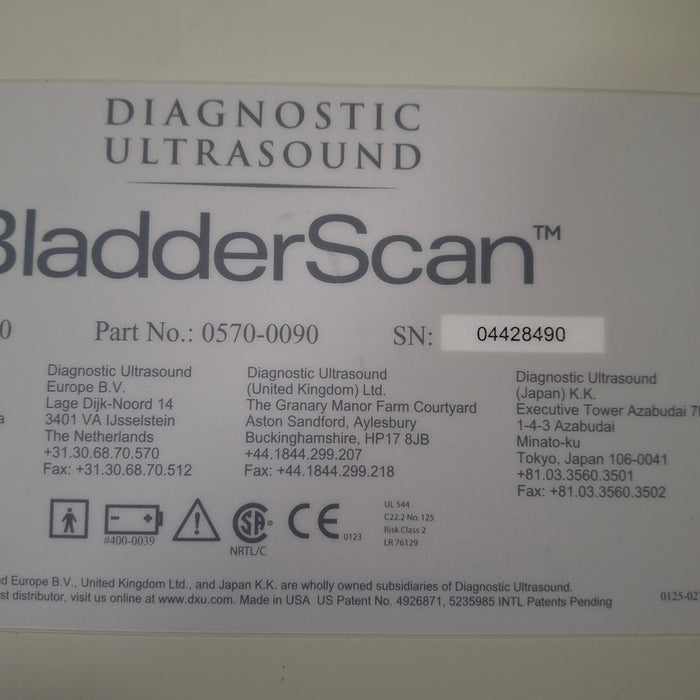 Verathon Medical, Inc BladderScan BVI 3000 Bladder Scanner