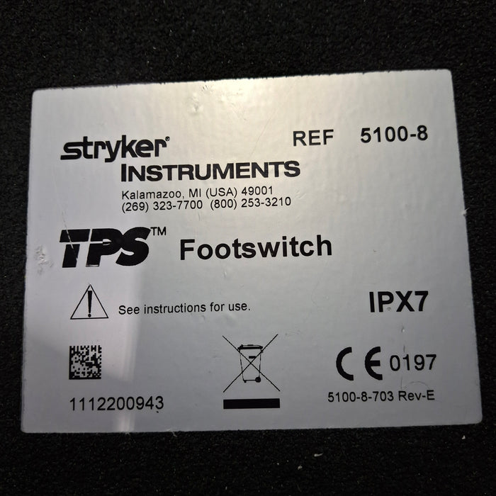Stryker TPS 5100-8 Footswitch