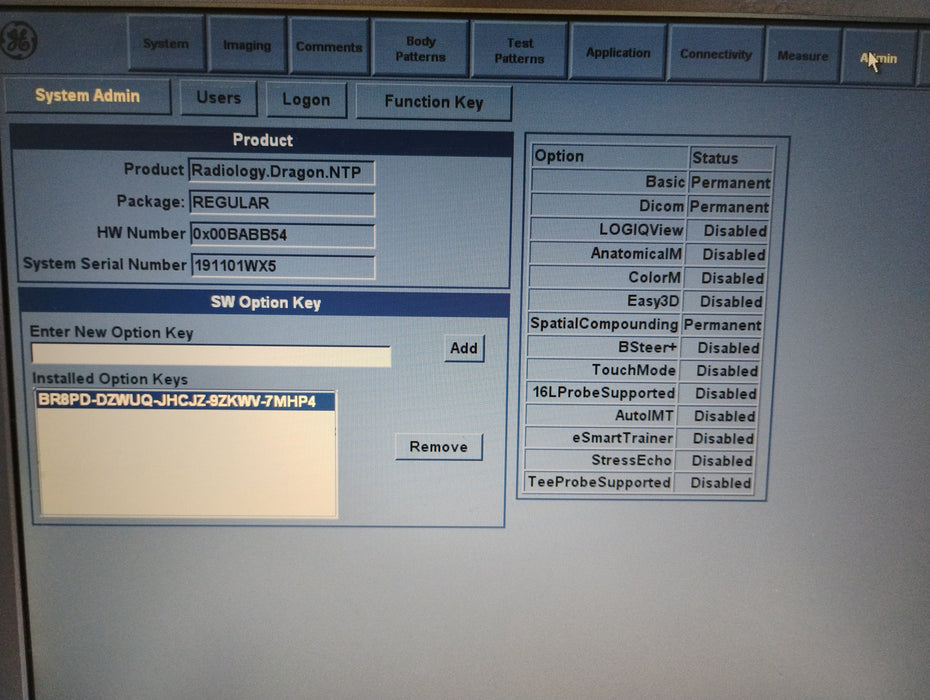 GE Healthcare Logiq e Ultrasound