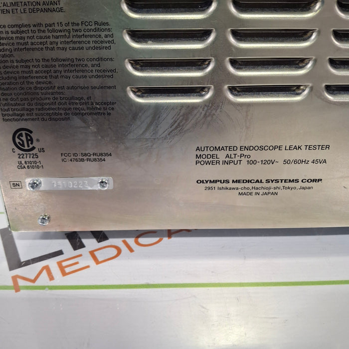 Olympus ALT-Pro Automated Endoscopic Leak Tester