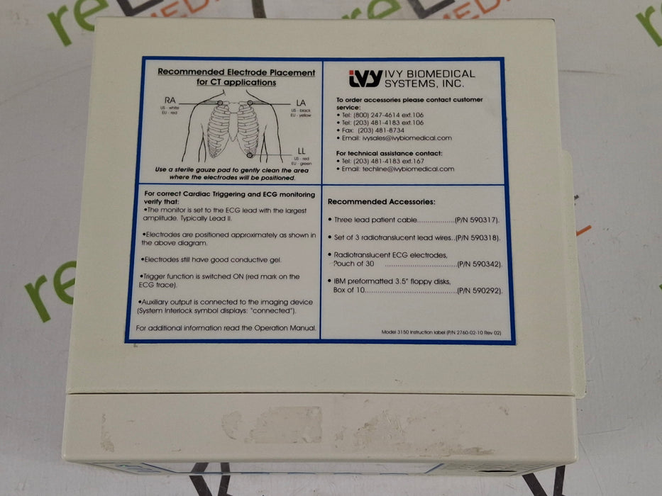 Ivy Biomedical Cardiac Trigger Monitor 3150 Patient Monitor
