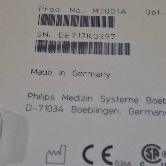 Philips M3001A-A01C06 Fast SpO2, NIBP, ECG, Temp, IBP MMS Module