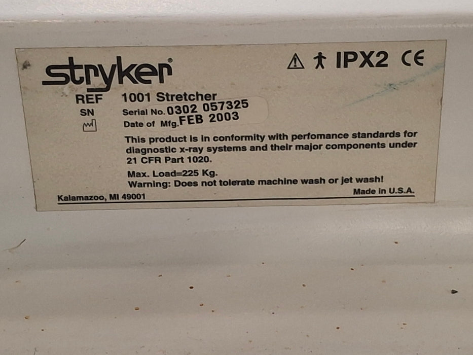 Stryker 1001 ED/PACU Stretcher