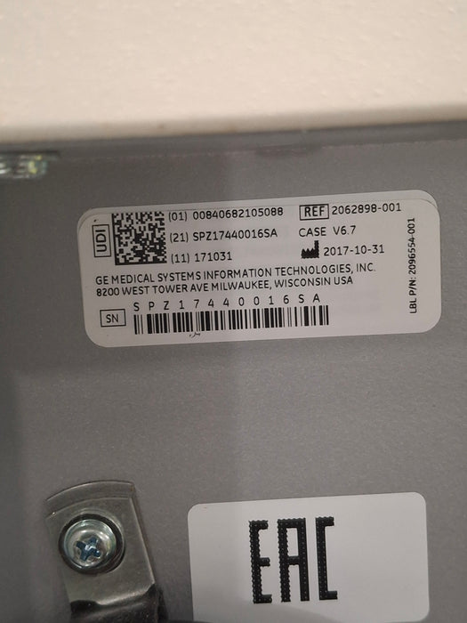 GE Healthcare Case 6.7 Stress Test Console