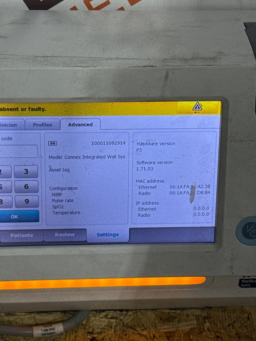 Welch Allyn 85NTVE Connex Integrated Wall System
