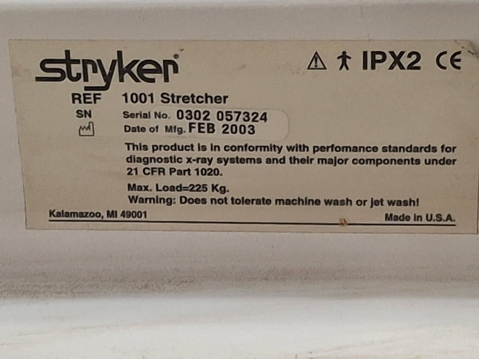 Stryker 1001 ED/PACU Stretcher