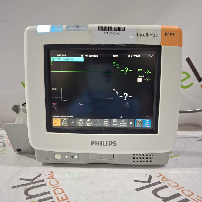 Philips Intellivue MP5 - ECG, Fast SpO2, NIBP Patient Monitor