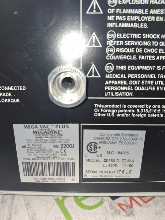 Megadyne Megadyne Mega Vac Plus Smoke Evacuator Surgical Equipment reLink Online