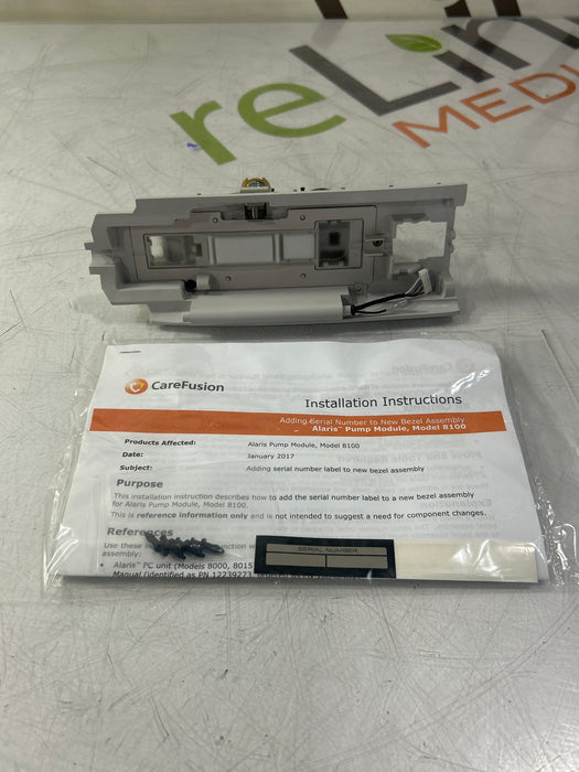 CareFusion Alaris 8100 Infusion Pump Module Bezel Assembly Kit