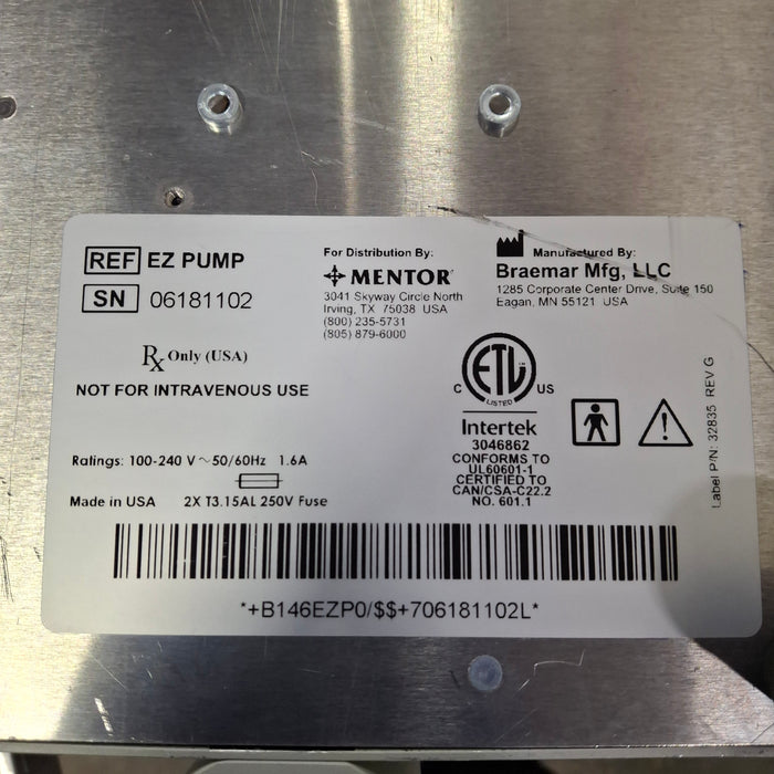 Braemar, Inc. EZ Pump Byron Fluid Infiltration Pump