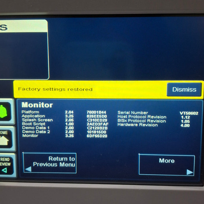 Covidien BIS Monitoring System Bispectral Index Monitor