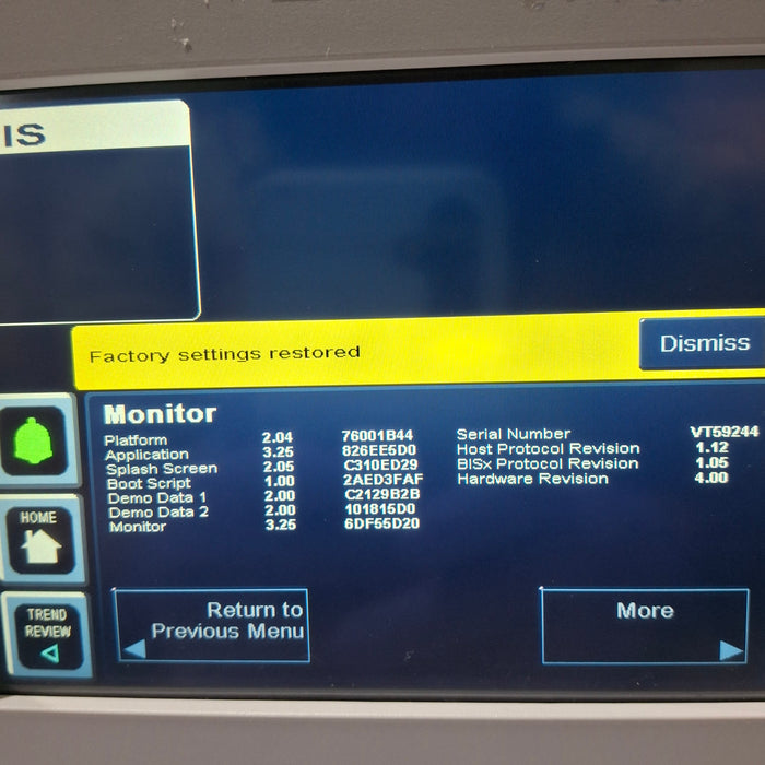 Covidien BIS Monitoring System Bispectral Index Monitor