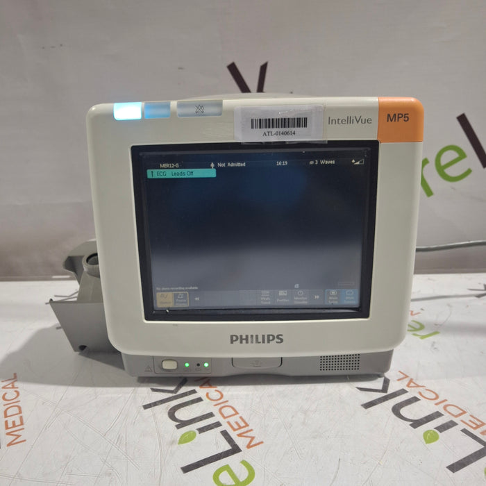 Philips IntelliVue MP5 SpO2, ECG, NIBP, IBP, Temp, CO2 Patient Monitor