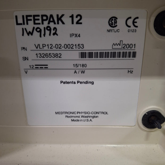 Physio-Control LifePak 12 3-Lead Defibrillator