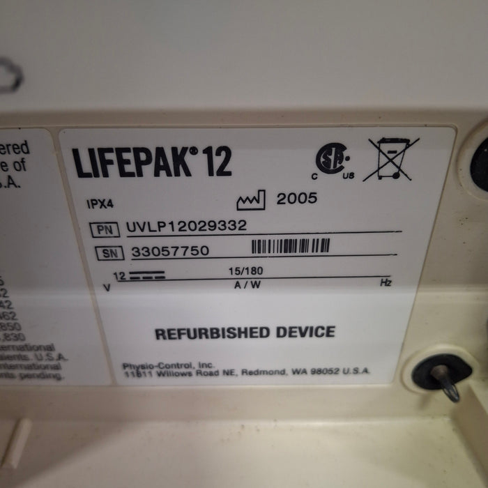 Physio-Control LifePak 12 3-Lead Defibrillator