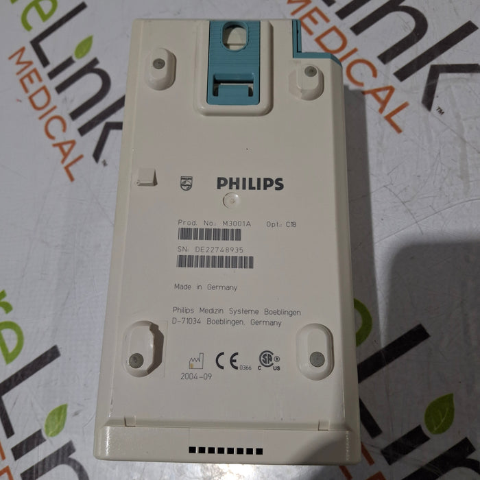 Philips M3001A-C18 Fast SpO2, NIBP, 12 lead ECG, Temp, IBP MMS Module