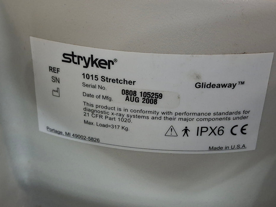Stryker 1015 Big Wheel Glideaway Stretcher