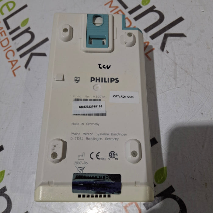 Philips M3001A-A01C06 Fast SpO2, NIBP, ECG, Temp, IBP MMS Module