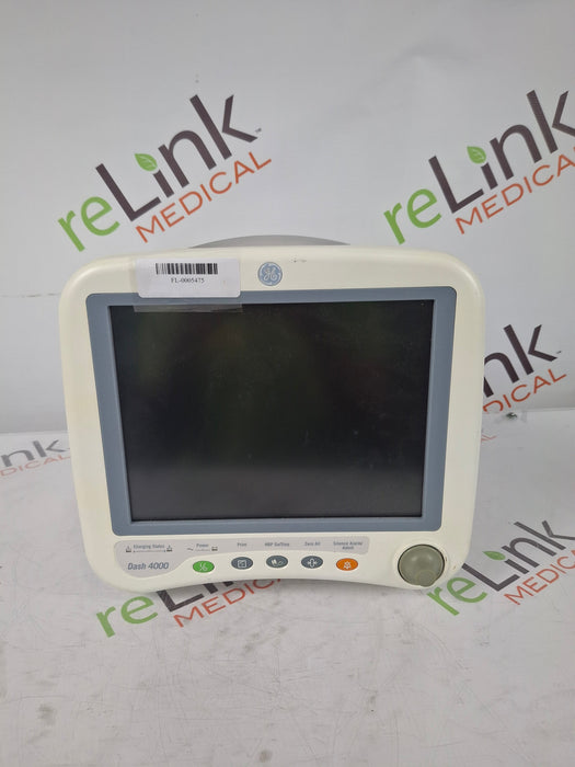 GE Healthcare Dash 4000 - Masimo SpO2 Patient Monitor