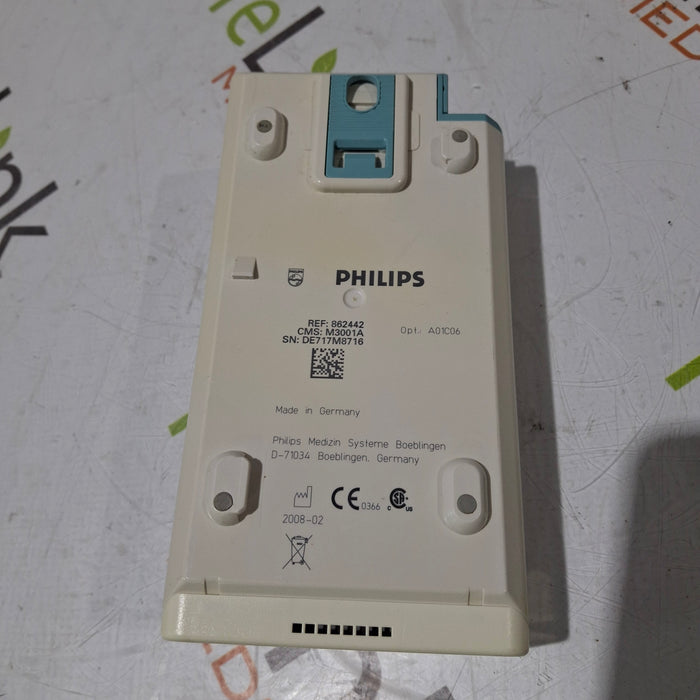 Philips M3001A-A01C06 Fast SpO2, NIBP, ECG, Temp, IBP MMS Module