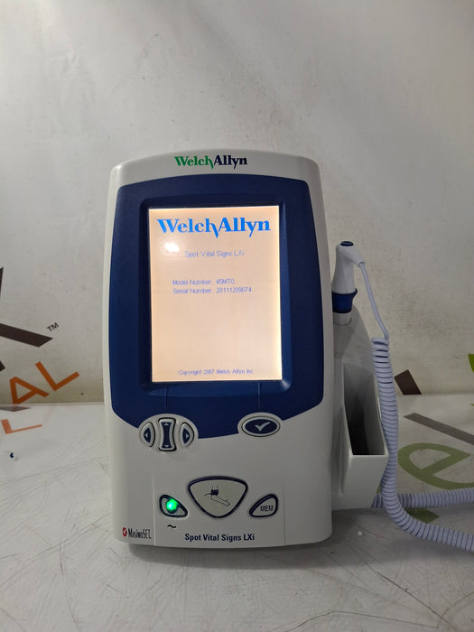 Welch Allyn Spot LXi - NIBP, SureTemp Plus, Masimo SpO2 Vital Signs Monitor