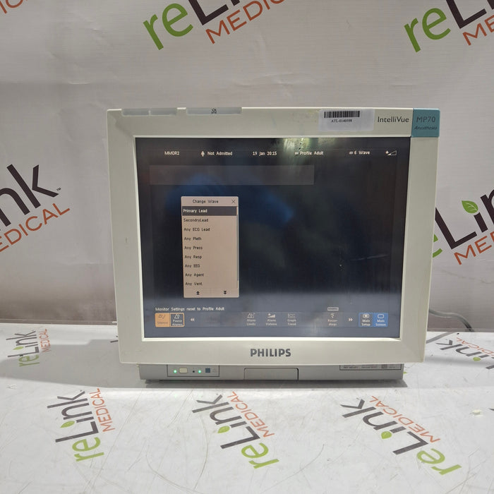Philips IntelliVue MP70 - Anesthesia Patient Monitor