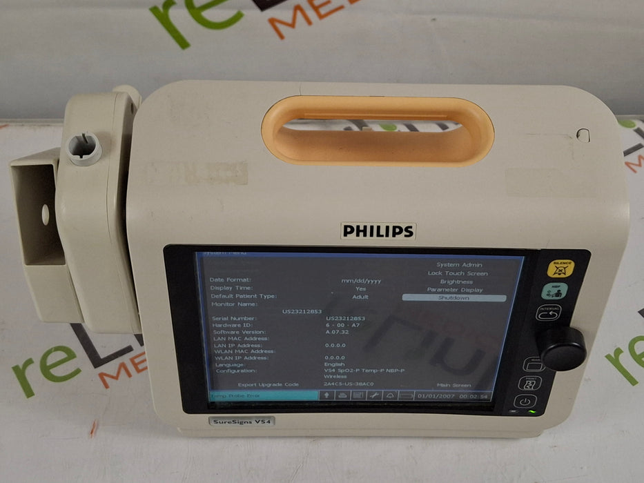 Philips SureSigns VS4 Vital Signs Monitor