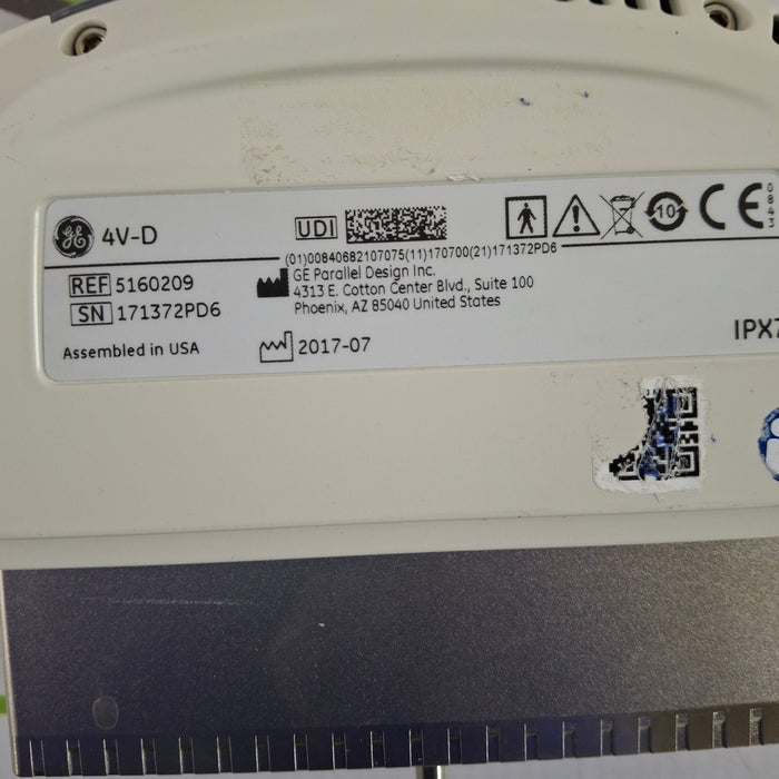 GE Healthcare 4V-D Volume Matrix Phased Array Transducer