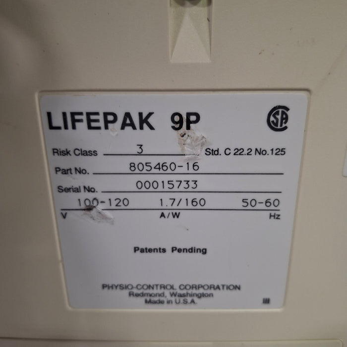 Physio-Control LifePak 9P Defibrillator
