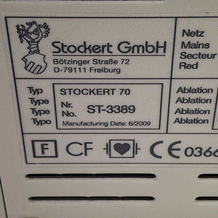 BioSense Webster Stockert 70 RF Generator