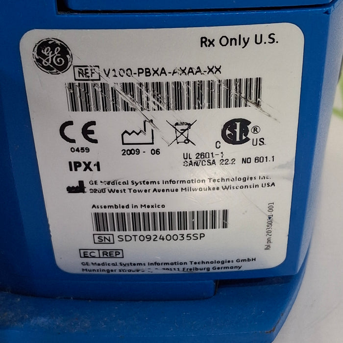 GE Healthcare Dinamap V100 - NIBP, SpO2, Temp Vital Signs Monitor
