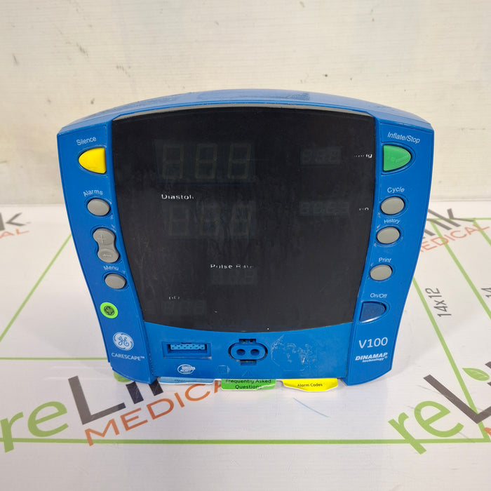 GE Healthcare Dinamap V100 - NIBP, SpO2 Vital Signs Monitor