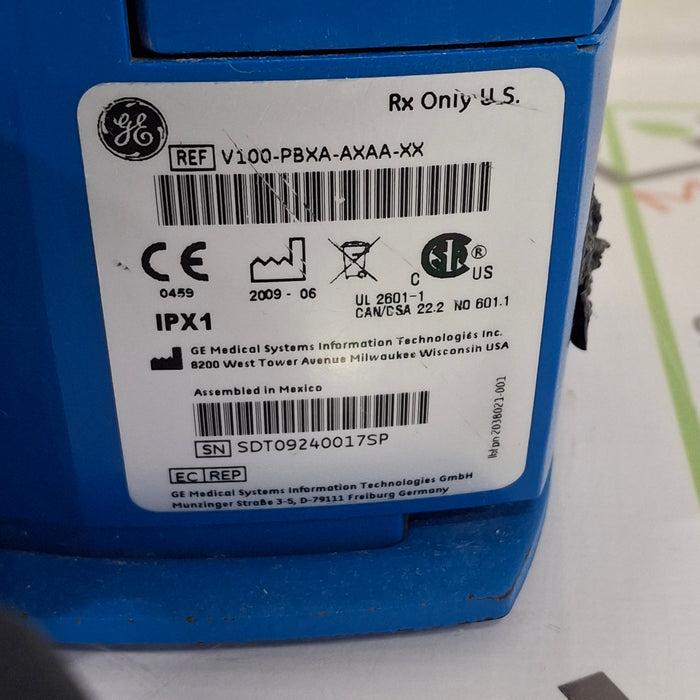 GE Healthcare Dinamap V100 - NIBP, SpO2 Vital Signs Monitor