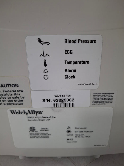 Welch Allyn 6200 Atlas Vital Signs Monitor