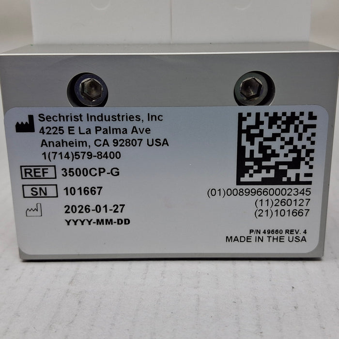 Sechrist 3500CP-G Low-Flow Air-Oxygen Mixer