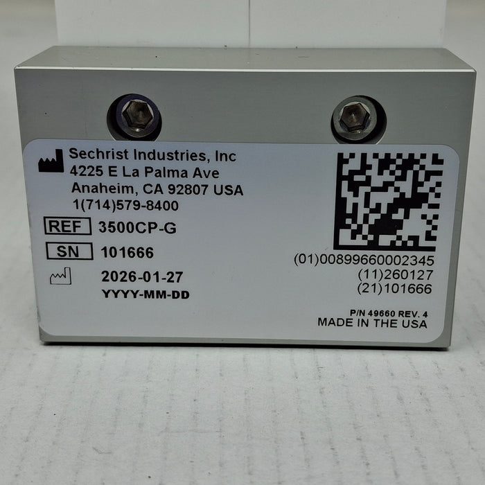 Sechrist 3500CP-G Low-Flow Air-Oxygen Mixer