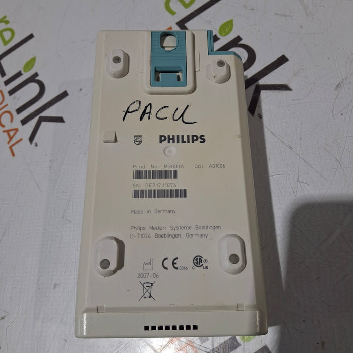 Philips M3001A-A01C06 Fast SpO2, NIBP, ECG, Temp, IBP MMS Module