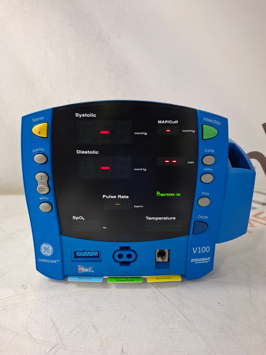 GE Healthcare Dinamap V100 - NIBP, SpO2, Temp Vital Signs Monitor
