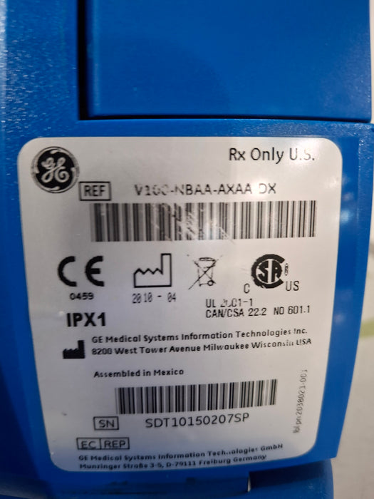 GE Healthcare Dinamap V100 - NIBP, SpO2, Temp Vital Signs Monitor