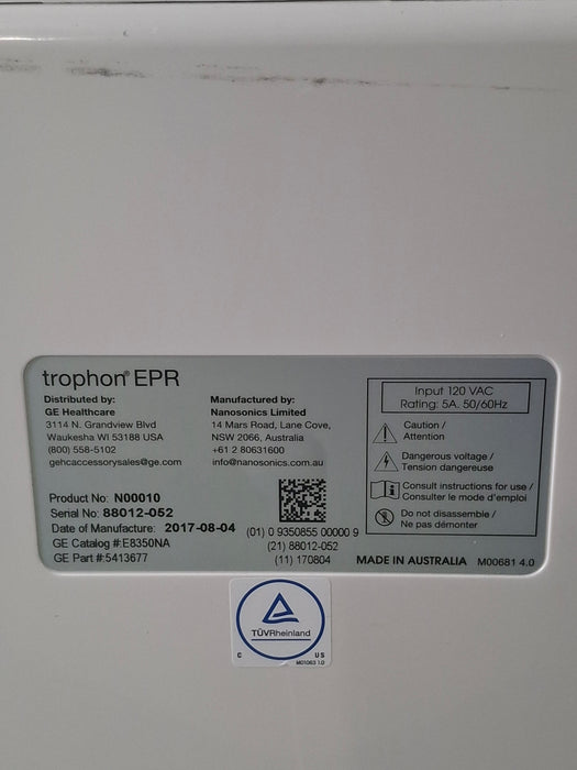 NanoSonics Trophon EPR High Level Disinfection
