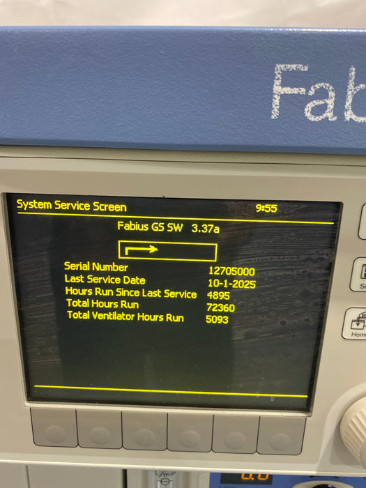 Draeger Medical Fabius GS Anesthesia Machine