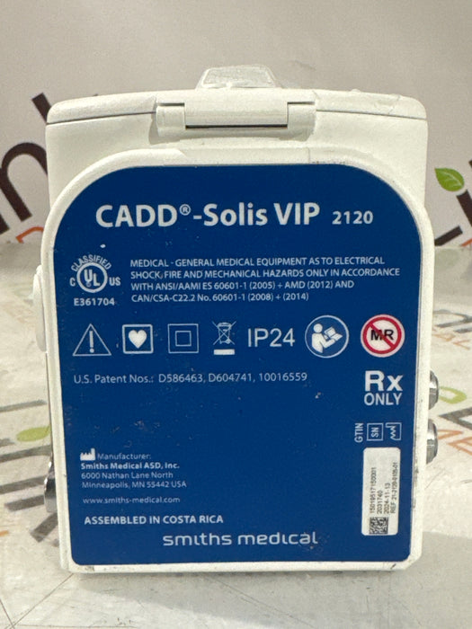 Smiths Medical CADD Solis VIP 2120 Ambulatory Infusion Pump
